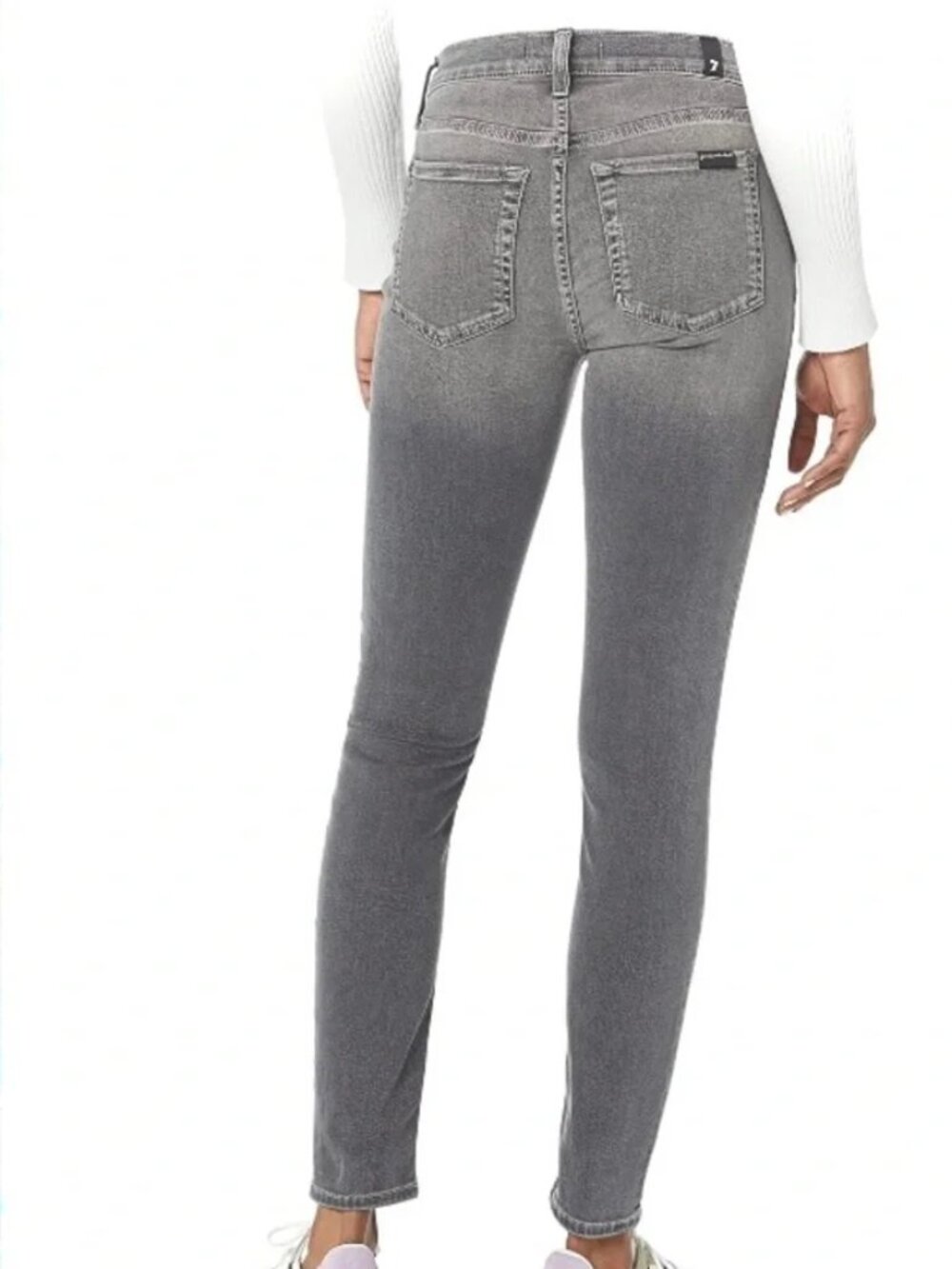 7 For All Mankind Women's Skinny Gwenevere Jeans Size 24 Gray NWT